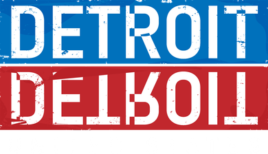 Detroit Block Mirrored Logo Kids T-Shirt