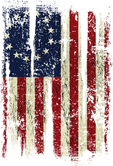 Distressed Betsy Ross American Flag 13 Star Colonies Patriot Button