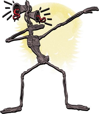 Scary Siren Head Monster Dabbing Toddler T-Shirt