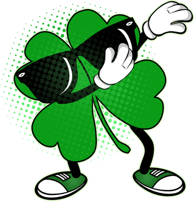 Dabbing St. Patrick's Day Shamrock Kids T-Shirt