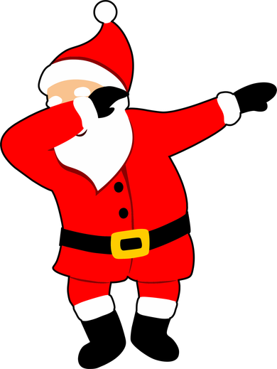Dabbing Santa Christmas Toddler Hoodie