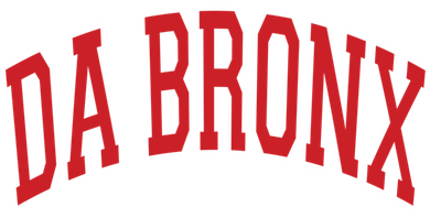 Da Bronx Varsity Style Red Text Gift Kids Sweatshirt