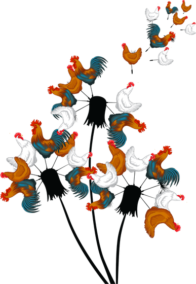 Dandelion Chicken Kids T-Shirt