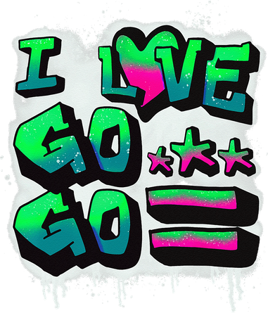 D C I Love Go Go Music Gift For Kids And Adults Kids T-Shirt