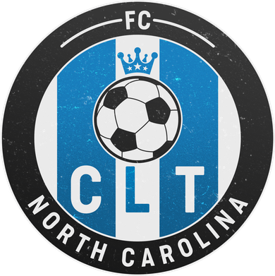 Distressed Charlotte North Carolina CLT Soccer Jersey Kids Hoodie