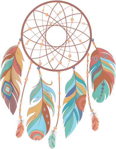 Dream Catcher Native American Feathers Tribal Dreamcatcher Ornament