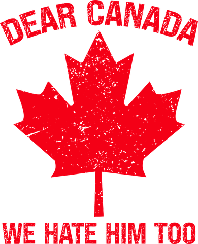Dear Canada We Hate Him Too Doggie Tank
