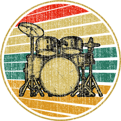 Drums Drummer Band Drumset Retro Vintage Drum Set 70s 80s Tote Bag