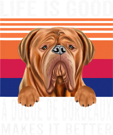 Dogues De Bordeaux Makes Your Life Good Vintage Women's Tank Top