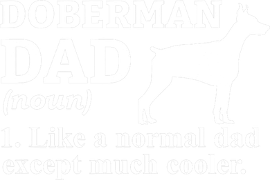 Doberman Dad Doberman Pinscher Dog Kids Hoodie
