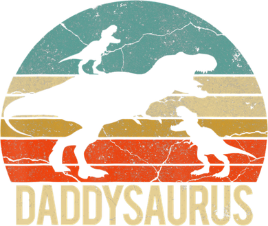 Daddy Dinosaur Daddysaurus 2 Two Christmas For Dad Women's Long Sleeve Shirt