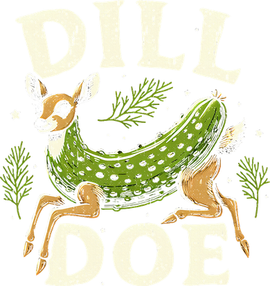 Dill Doe Funny Deer Pickle Kids T-Shirt
