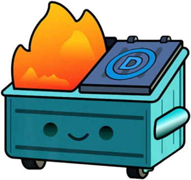 Democratic Dumpster Fire Backpack