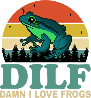 DILF Damn I Love Frogs Toddler Hoodie