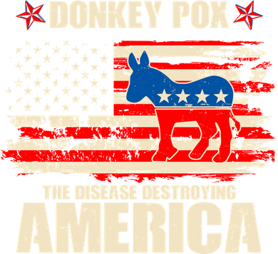 Distressed Donkey Pox The Disease Destroying America Toddler Hoodie
