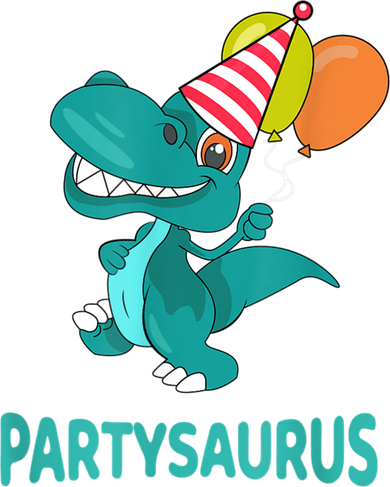 Dino Dinosaur Party Party Saurus Funny Dinosaur With Balloon Toddler Hoodie