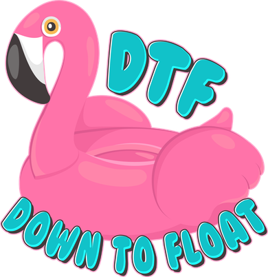Dtf Down To Float Vacation Time Flamingo Floatie Women's Long Sleeve Shirt