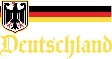 Germany Flag Stripe Logo Coaster