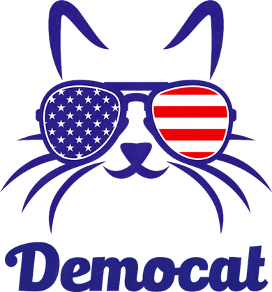 Democat Funny Cat Ladies For Kamala Women's Hoodie