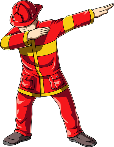 Dabbing Firefighter Dab Junior Firefighters Funny Fire Gift Women's Hoodie