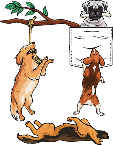 Dog, Funny Dog Tee, Dogs In Pocket, Dog Lover Doggie Tank