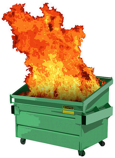 Dumpster Fire Kids Sweatshirt