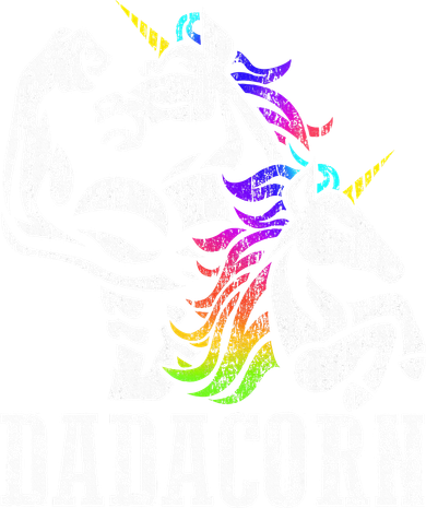 Dadacorn Fathers Day Gift for Dad of Unicorn Daughter Beanie