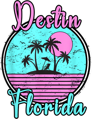 Destin Florida Fl Beach Travel Souvenir Gift. Kids T-Shirt