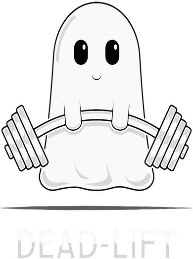 DEADLIFT Funny Halloween Ghost Weight Lifting Workout Toddler T-Shirt