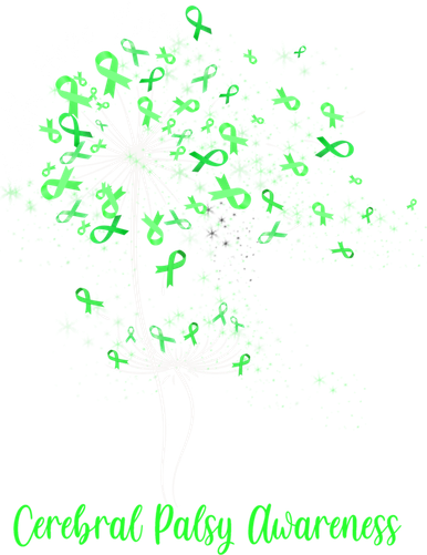 Dandelion Faith Hope Love Cerebral Palsy Awareness Flower Gift Women's Hoodie