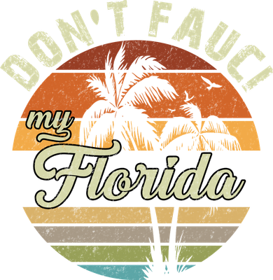 Don't Fauci My Florida Retro Palm Trees Mousepad