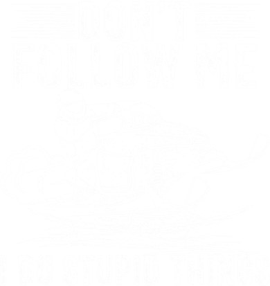Don't Follow Me I Do Stupid Things Funny Snowmobile Sled Great Gift Kids Hoodie