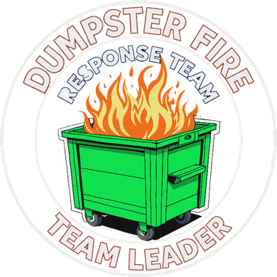 Dumpster Fire Response Team Leader Funny Work Humor Baby Bodysuit