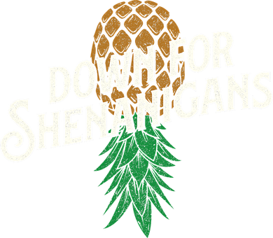 Down For Shenanigans Swinger Couple Upside Down Pineapple Kids Hoodie