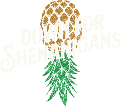 Down For Shenanigans Swinger Couple Upside Down Pineapple Kids T-Shirt