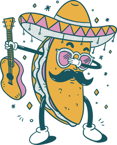 Dabbing Fiesta Taco Women's Sweatshirt