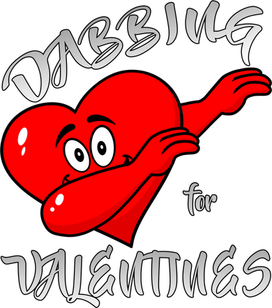 Dabbing For Love Valentines Day Heart Women's Tank Top
