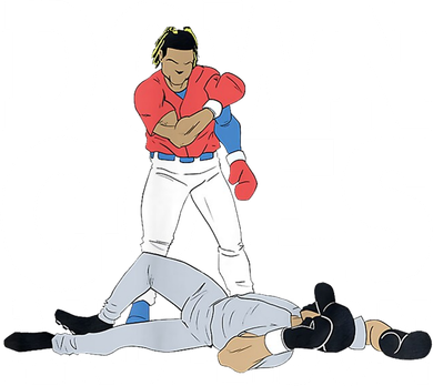 Down Goes Anderson Baseball Fight Women's Tank Top
