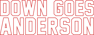 Down Goes Anderson Baseball Cleveland Vs Chicago Tank Top