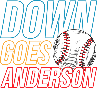 Down Goes Anderson Baseball Cleveland Chicago Fight Tank Top