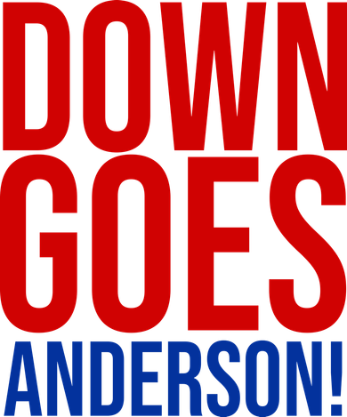 Down Goes Anderson Cleveland Vs Chicago Fight Baseball Women's Long Sleeve Shirt