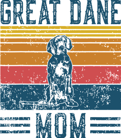 Dog Great Dane Mom Vintage Great Dane Mom Kids T-Shirt