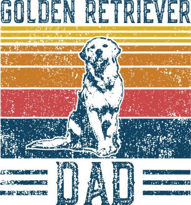 Dog Golden Dad Vintage Golden Retriever Dad Women's Long Sleeve Shirt