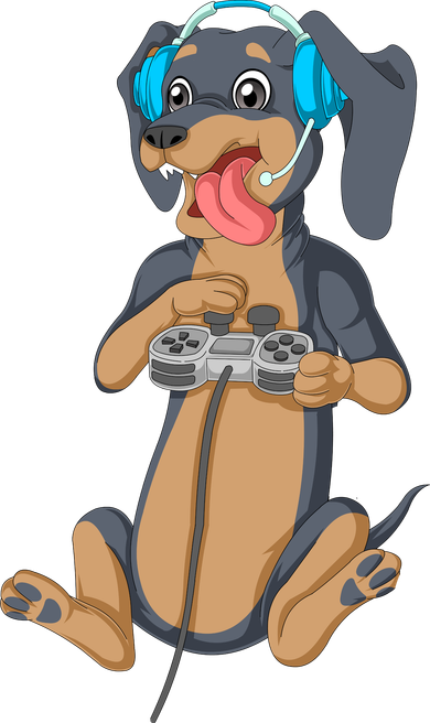 Dachshund Gamer Kids Hoodie