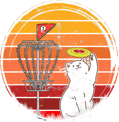 Disc Golf Frisbee Golf Disc Sport Players Cute Cat Lovers Women's Tank Top