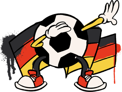 Dabbing Germany Soccer Ball Women's Tank Top