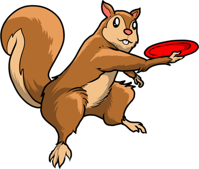 Disc Golf Squirrel Frolf Frisbee Golf Disc Gift Golf Towel
