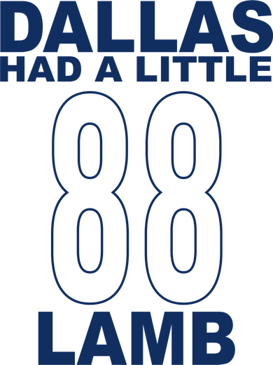 Dallas Had A Little 88 Lamb Football Kids Hoodie