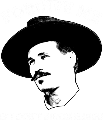 Doc Holiday I Don't Shake Hands Women's Sweatshirt