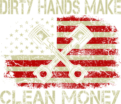Dirty Hands Make Clean Money Funny Repair Mechanic Backpack